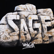 SAGE OZO Stone Graffiti T-Shirt